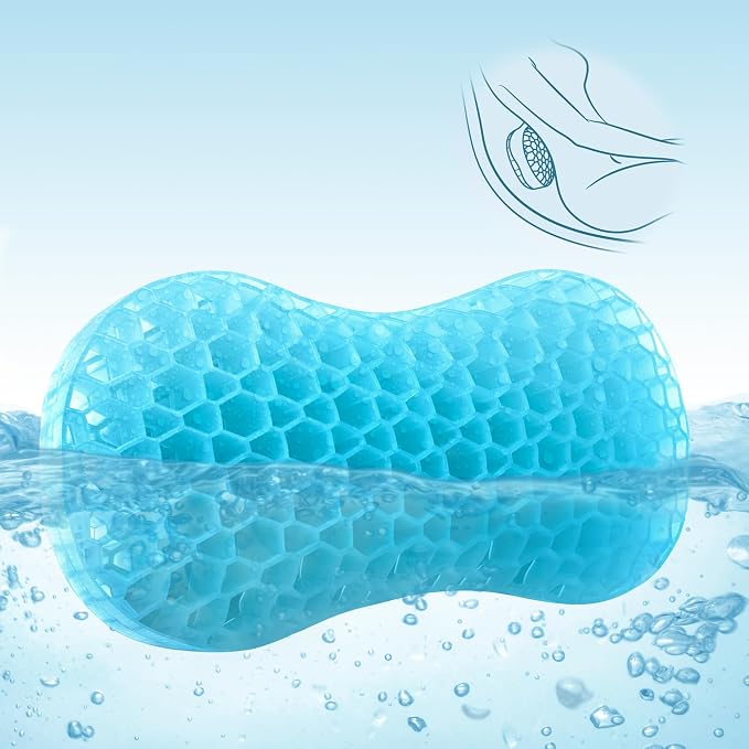 Sunlit Bath Jello Mini Gel Bath Pillows, Lumbar Pillow by Sunlit