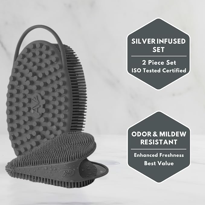 Silver Infused Body Face Scrubber Set - Image 5