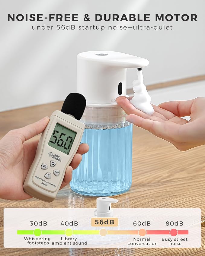 Automatic Foaming Soap Dispenser Touchless, 10oz/300ml Rechargeable, 3 - Image 6