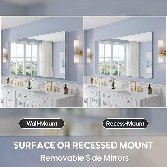 WELLFOR 80" x 36" Bathroom Medicine Cabinet - Image 5