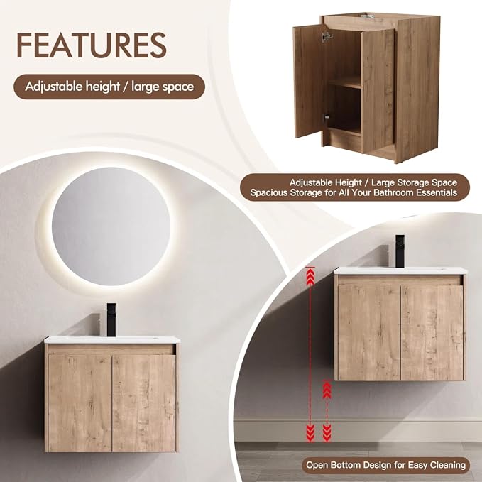 MORVANO 48" Bathroom Vanities Cabinet - Image 4