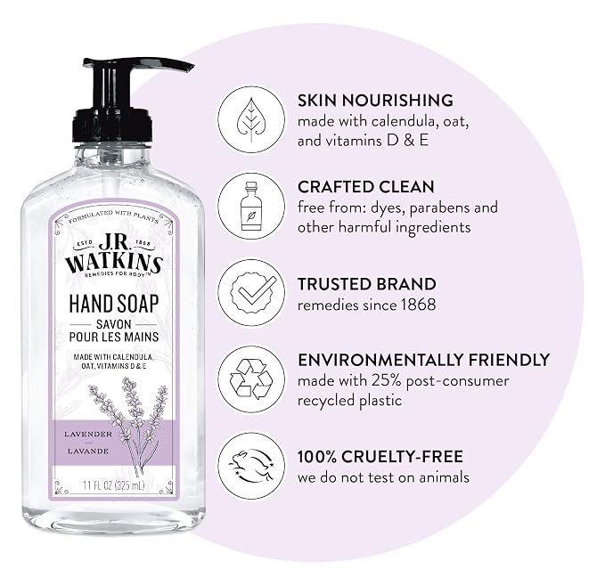 J.R. Watkins Gel Hand Soap, 3 Pack of 11 Fl Oz - Image 3