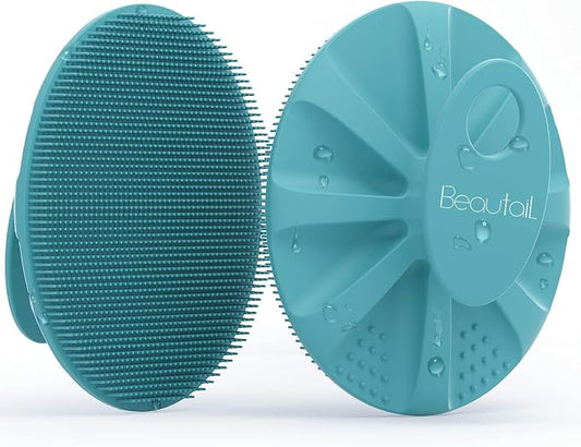 Silicone Body Scrubber Shower Bath Wash Brush Gentle Exfoliating Scrub by BEAUTAIL