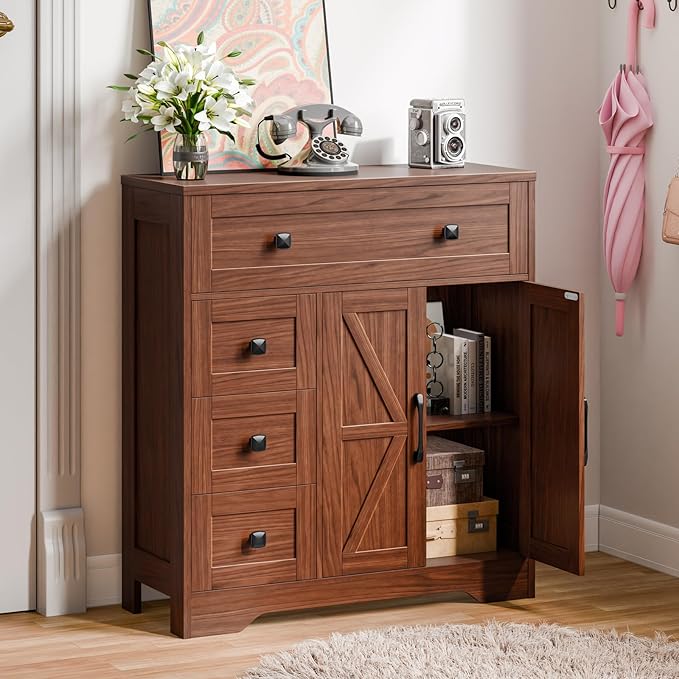 Vabches Farmhouse Storage Cabinet - Image 3