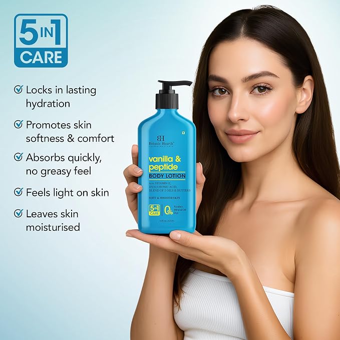 Botanic Hearth Vanilla & Peptide Body Lotion 16 fl oz | Soft & Smooth Skin | 5 - Image 4