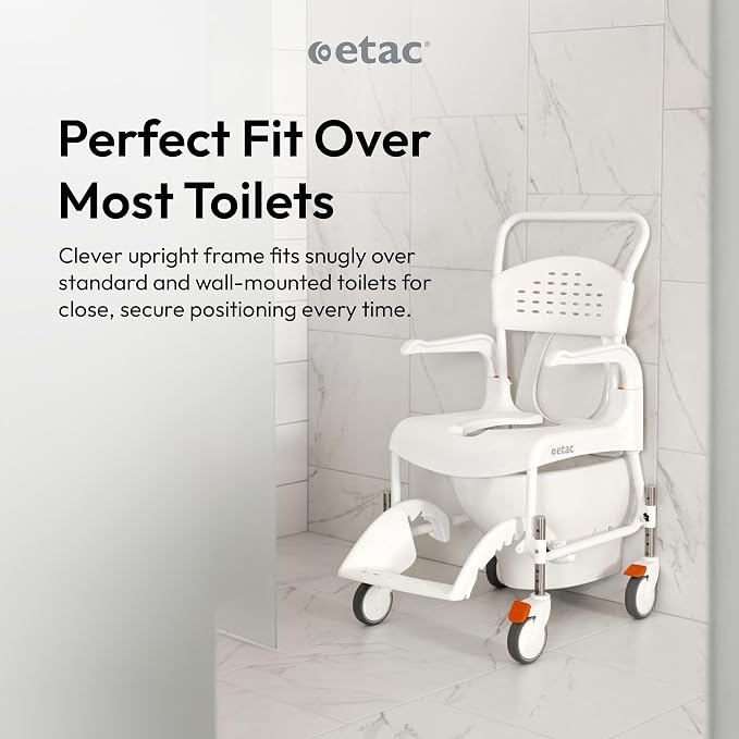 Etac Clean Rolling Shower Chair - Image 6