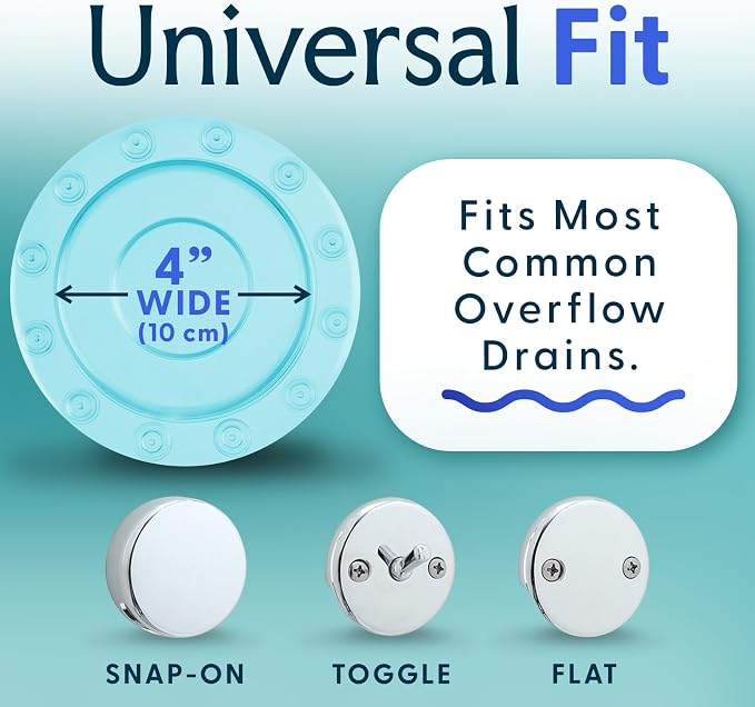 SlipX Solutions Bottomless Bath | Overflow Drain Cover - Image 4