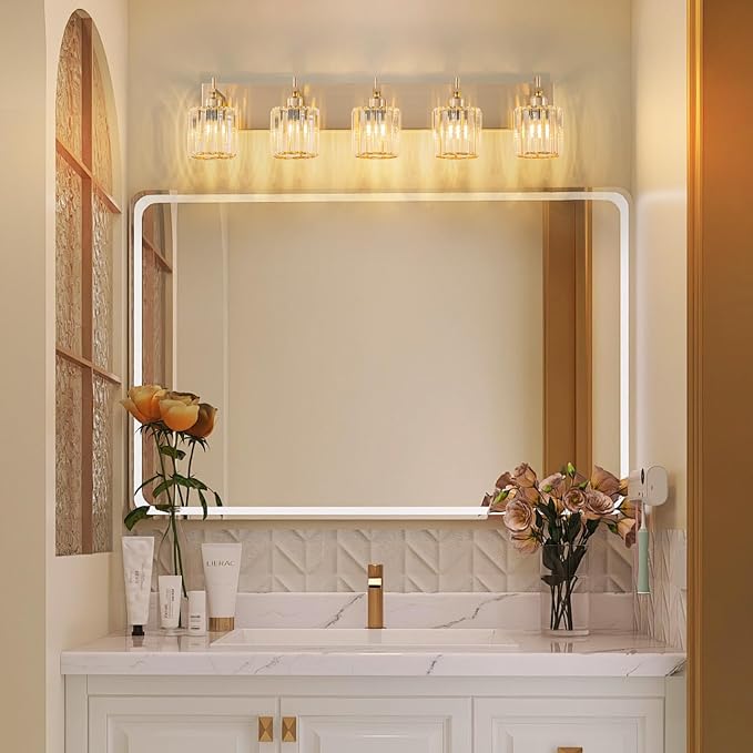 Modern Crystal Bathroom Vanity Lights, Crystal Wall Lighting - Image 8