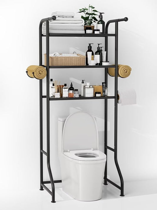 3-Tier Over The Toilet Storage Shelf，Bathroom Organizers and Storage Over by JUKAMO