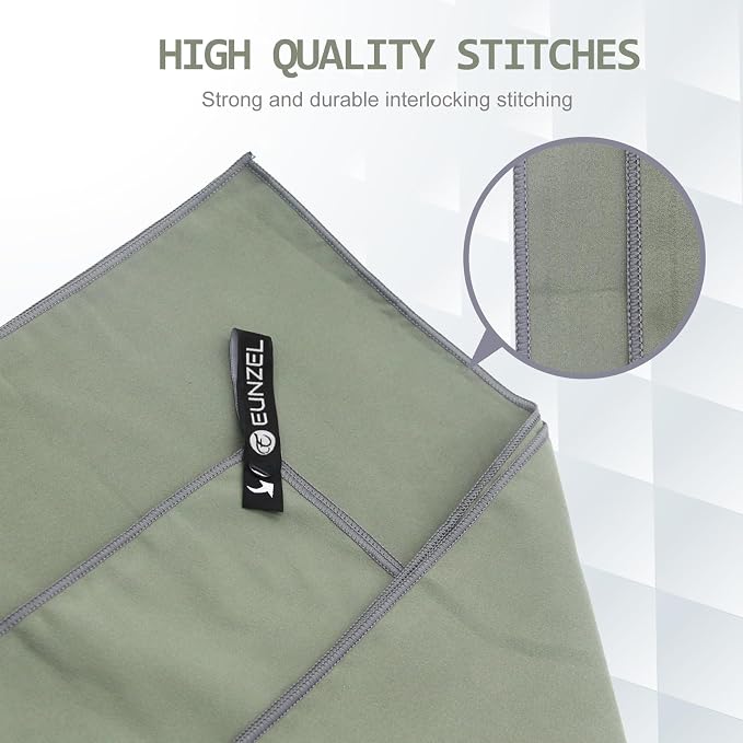 Eunzel Quick Dry Camping Towel, Microfiber Travel Towel Super Absorbent Fast - Image 5