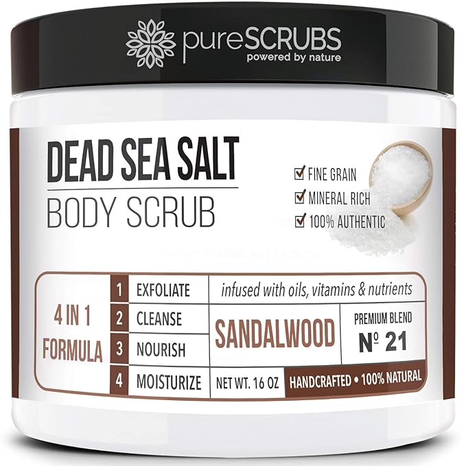 pureSCRUBS Premium Sandalwood Body Scrub Set by pureSCRUBS