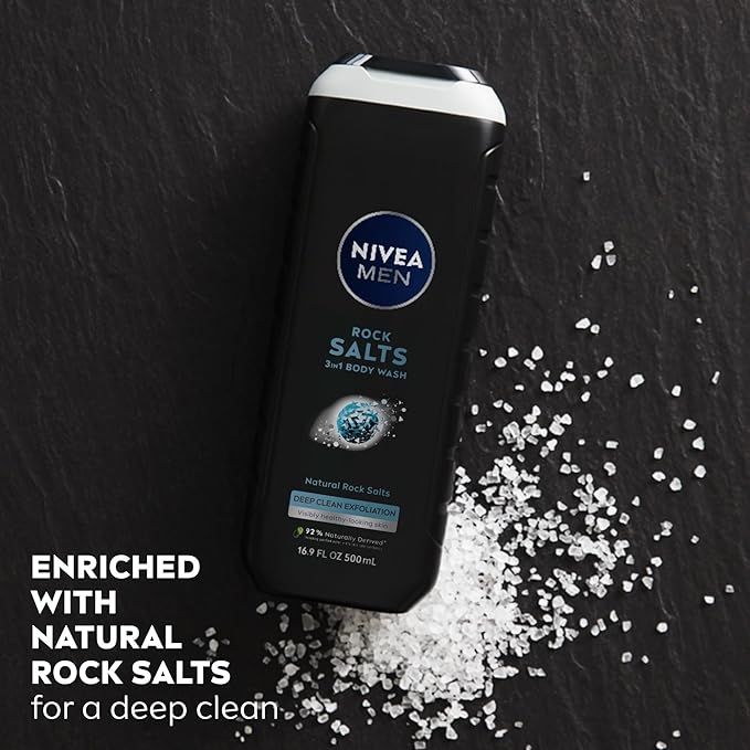 NIVEA Rock Salts Body Wash 16.9 oz - Image 3