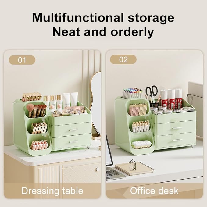 Makeup Organizer with Drawers for Vanity, Spacious Cosmetic Display Case - Image 7
