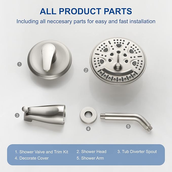 SHAMANDA Shower Tub Faucet Set - Image 9