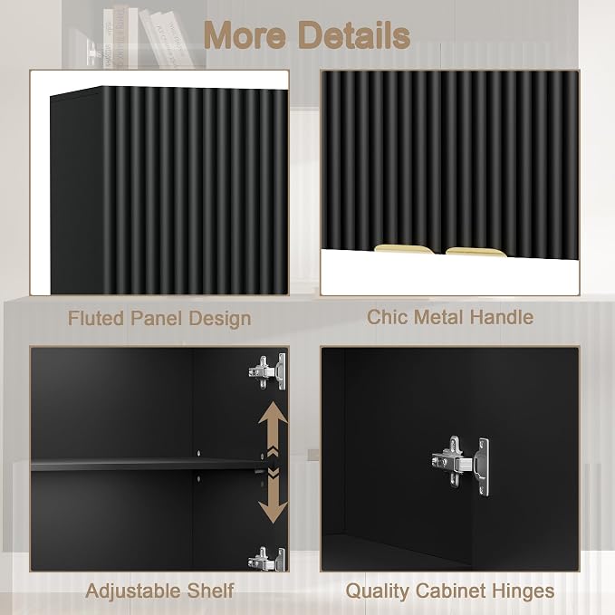 ChooChoo Bathroom Wall Cabinet, Kitchen Storage Cupboard Cabinet - Image 5