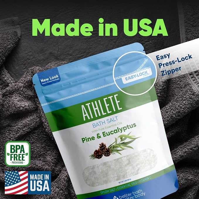 Athlete Bath Salt 32 Ounces Epsom Salt - Image 6