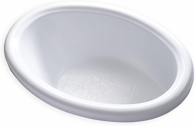 Carver Tubs - DJO5839 - Modern White Fiberglass Soaking Bathtub - Image 5