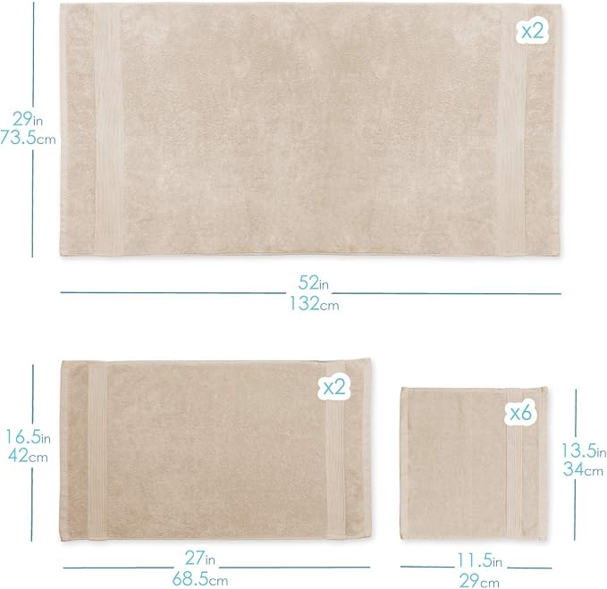 Hearth & Harbor Bath Towels for Bathroom - Image 8