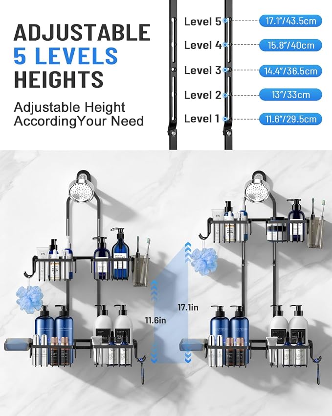 Adjustable Shower Caddy Hanging - Image 4