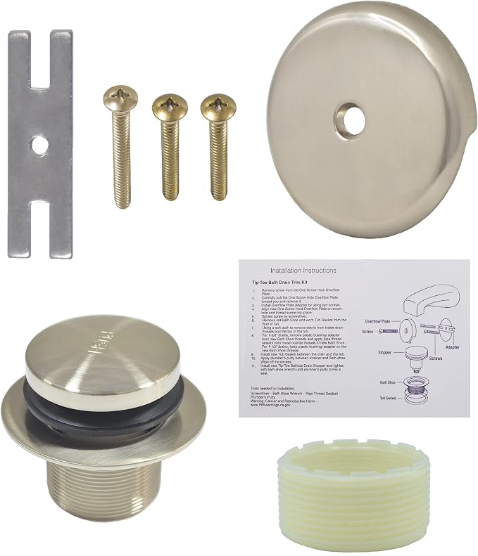 Tip-Toe Bathtub Drain Kit - by Gold-Hao-the-bathroom