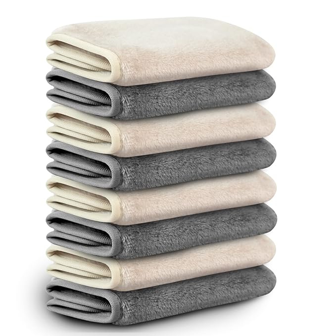 Nugilla Makeup Remover Cloths, 8 Packs Makeup Remover Towels Reusable Face Wash by Nugilla