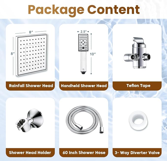 BRIGHT SHOWERS Rain Shower Head - Image 7