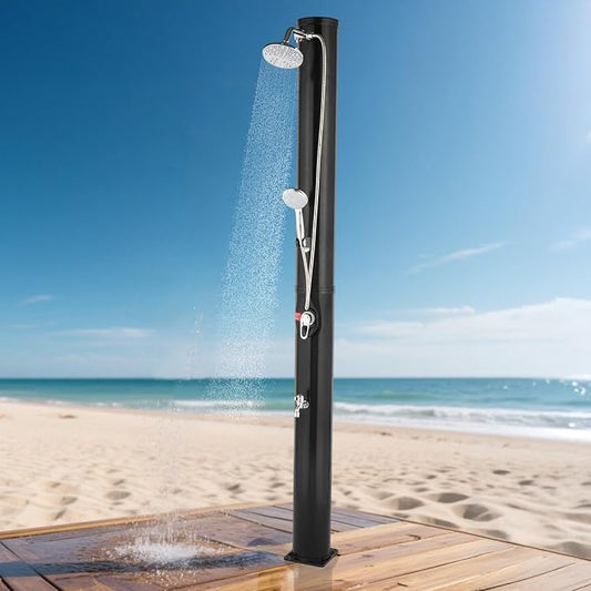 VINGLI Solar Heated Shower, 2-Section by VINGLI