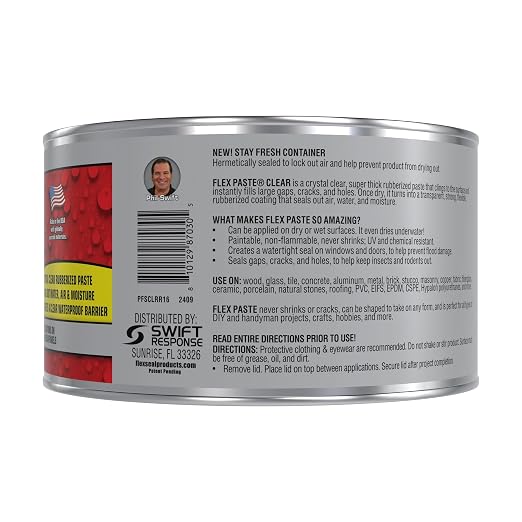 Flex Paste, Waterproof Paintable Putty, Spackle Sealant, Fill Gaps Cracks Holes - Image 2