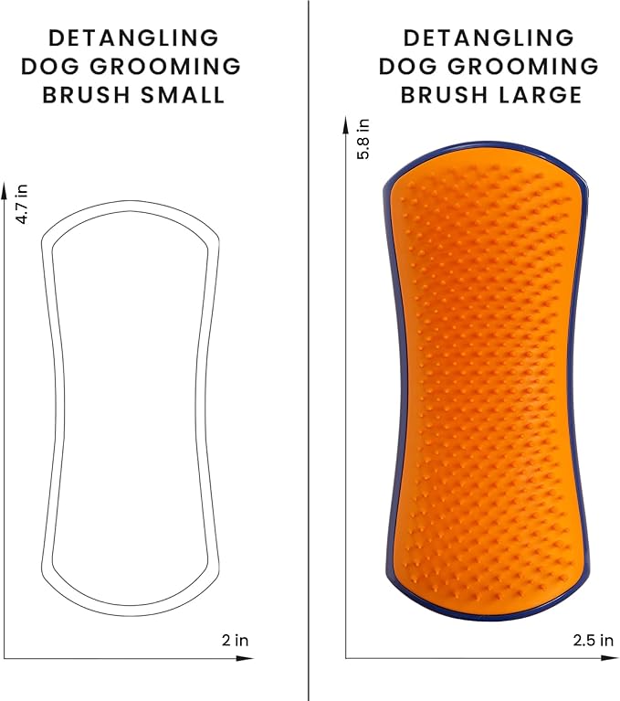 Pet Teezer Detangling Dog Grooming Brush, Dog Bath Brush - Image 6