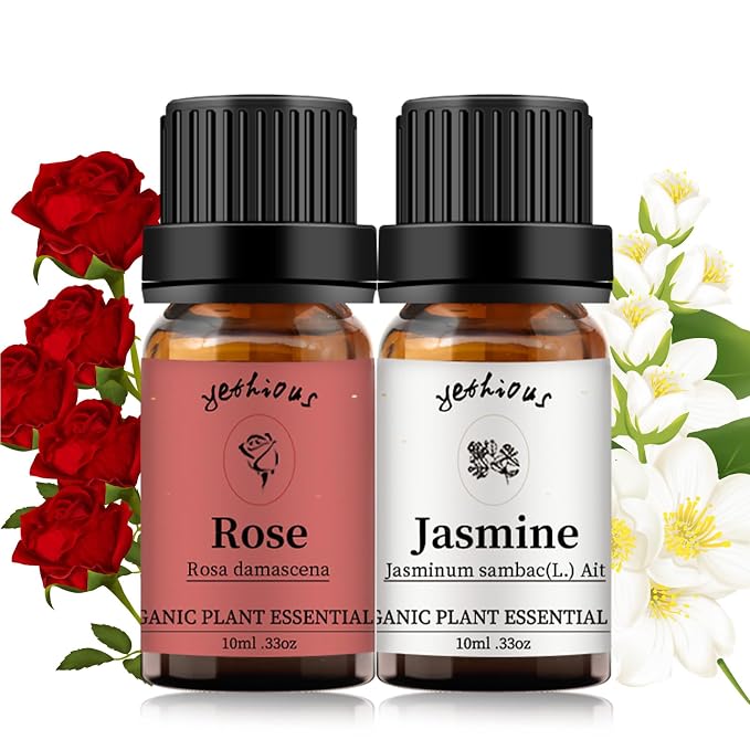 yethious Rose Essential Oil Jasmine Essential Oil by yethious
