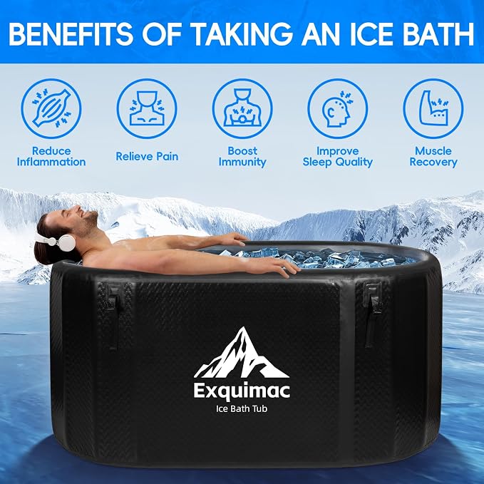 Ice Bath Tub, 216 Gallon Inflatable Cold Plunge Tub - Image 3
