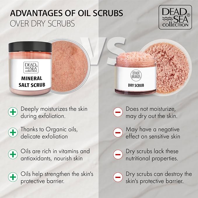 Dead Sea Collection Almond Vanilla Salt Scrub – Exfoliating Body Scrub - Image 5