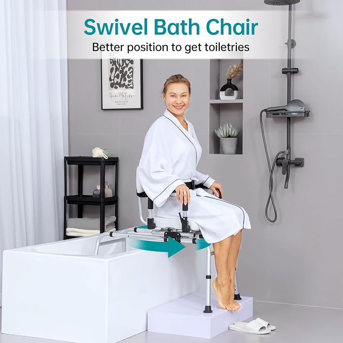 ELENKER Sliding Shower Chair - Image 3