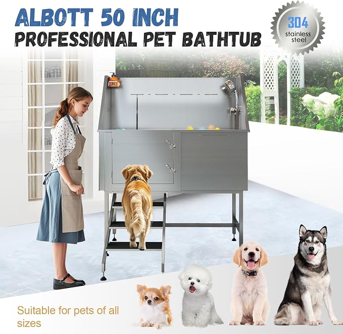 Albott 50 in Professional Dog Washing Station - Image 2