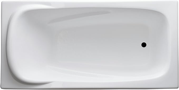 Carver Tubs - AT7136 - Modern White Fiberglass Soaking Bathtub by CarverTubs