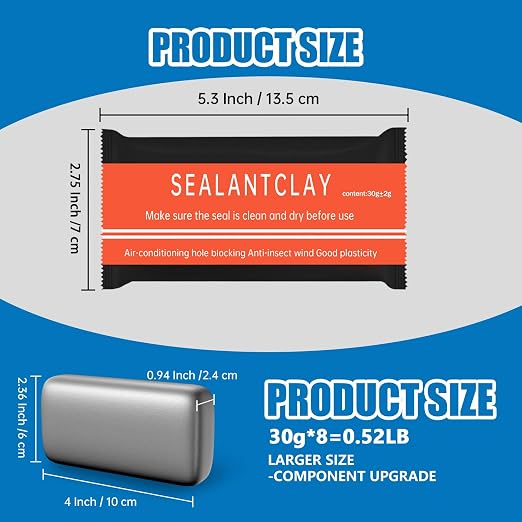 Quick Mending Mud & Waterproof Gray Sealant Putty - Image 2