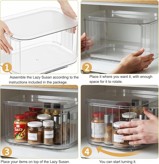 2-Tier Lazy Susan Turntable Organizer - Image 7