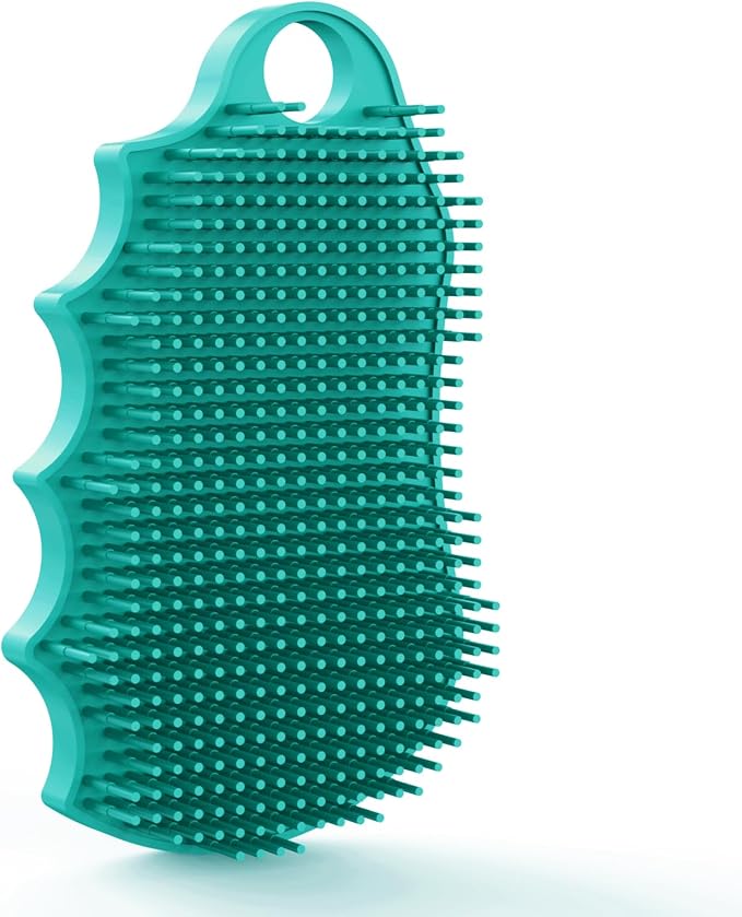 Silicone Body Scrubber Silver-Infused Dual-Sided 3-in-1 by iTokGok