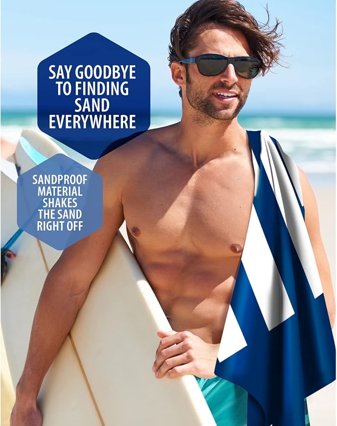 VENTURE 4TH Microfiber Beach Towel: Quick-Dry, Sandproof and Lightweight - Image 7