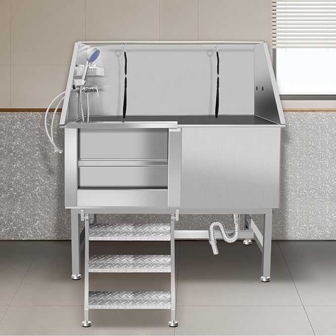 Professional Stainless Steel Dog Bathing Station by RIGMEC