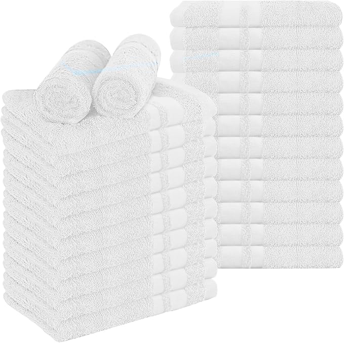 RIVERSIDE Pack of 24 Salon Towels Set – 16 x 26 Inches, 100% Ring Spun Cotton - Image 8
