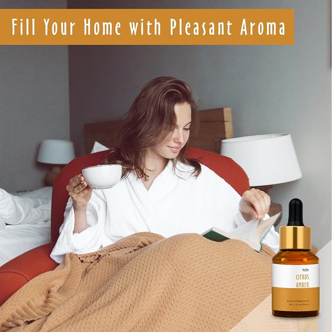 Citrus Amber Fragrance Oil, MitFlor Hotel Collection Diffuser Oil, Large Size - Image 3