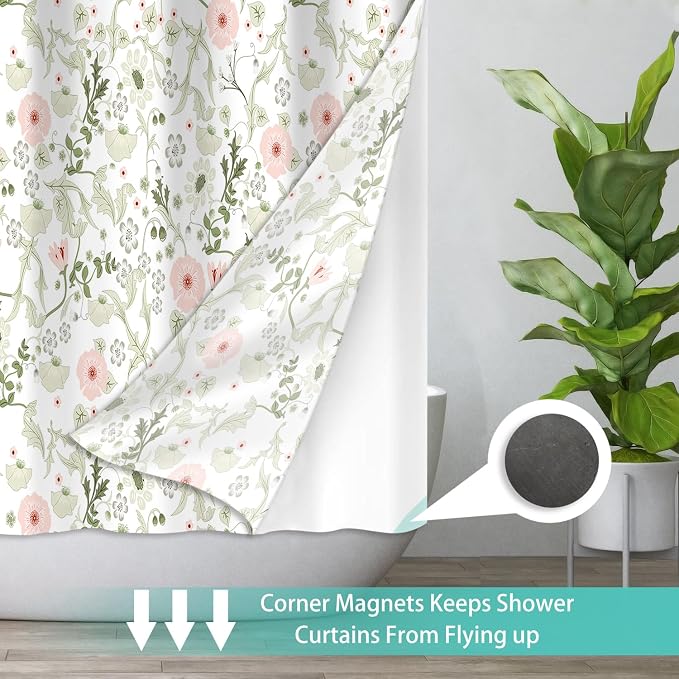 No Hook Shower Curtain Set - Image 3