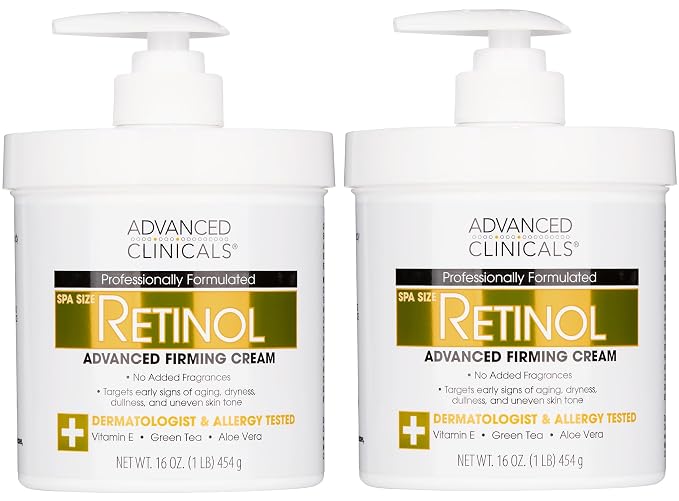 Advanced Clinicals Retinol Body Lotion & Face Moisturizer | Visible Anti Aging by AdvancedClinicals