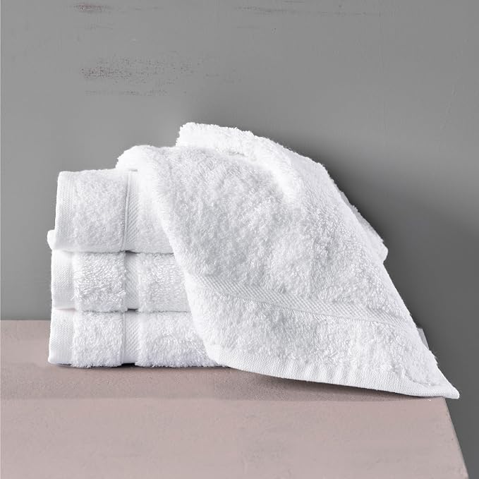 Hawmam Linen Luxury Cotton Washcloths 13x13 Inch - Image 4