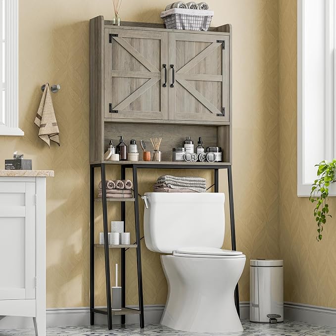 Vabches Over The Toilet Storage Cabinet, Farmhouse Storage Cabinet Over Toilet by Vabches