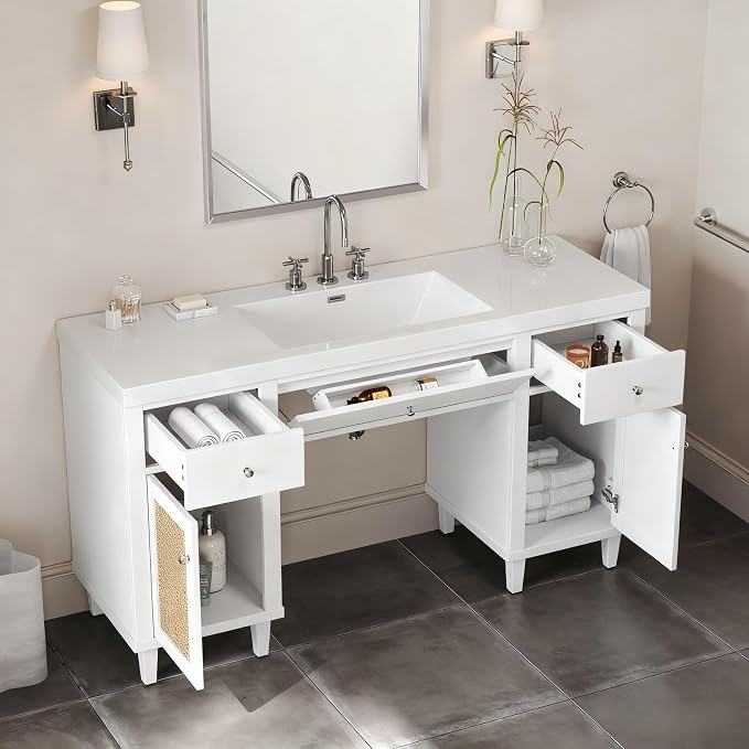 60 Inch Single Bathroom Vanity - Image 3