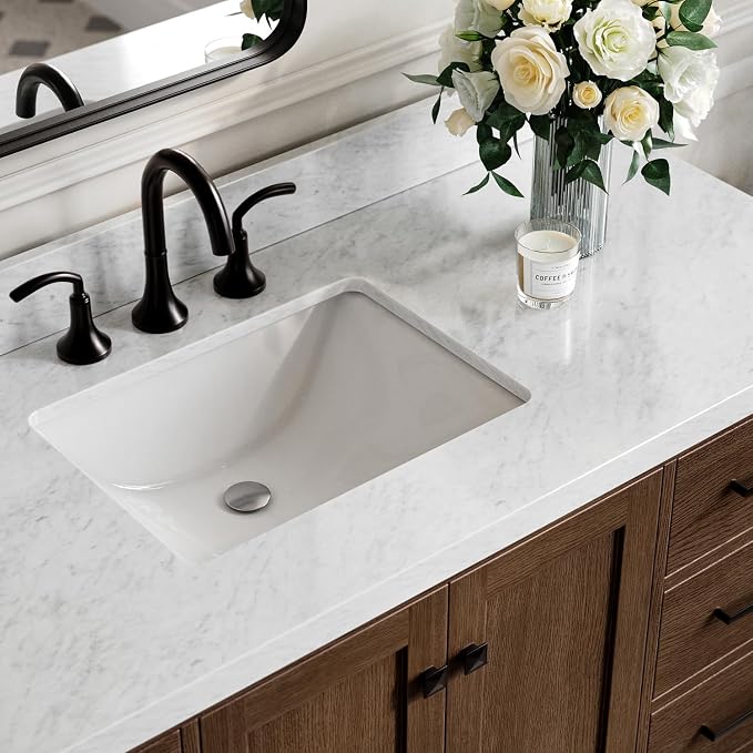 ARIEL Cambridge 55 Inch Single Rectangle Sink Bathroom Vanity - Image 3