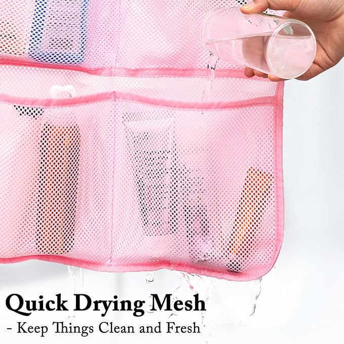Mesh Shower Caddy Hanging, Quick-Drying Shower Organizer - Image 4