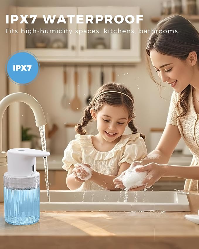 Automatic Liquid Soap Dispenser Touchless, 10oz/300ml Rechargeable, 3 - Image 7